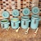 Blue Donuts Blue Donuts 4 Piece Ceramic Kitchen Food Storage Canisters With Spoons BD3931162 - alternate 4